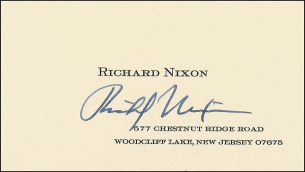 Lot #89 Richard Nixon