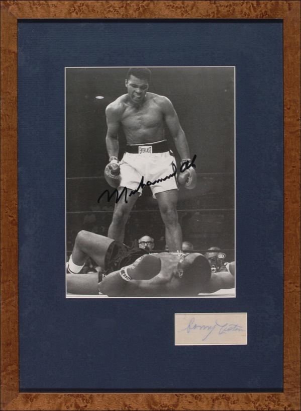 Lot #1411 Sonny Liston and Muhammad Ali