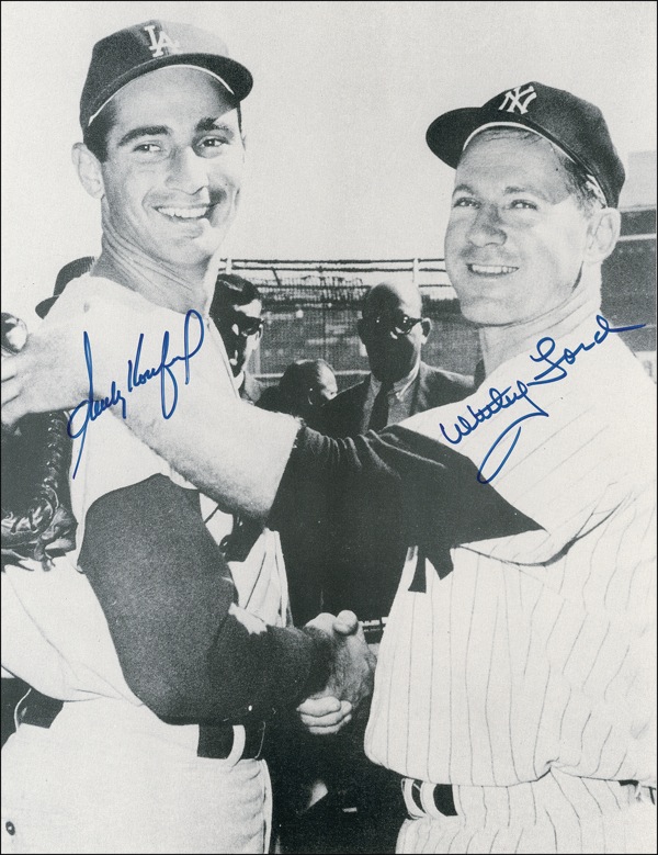 Lot #1400 Sandy Koufax and Whitey Ford