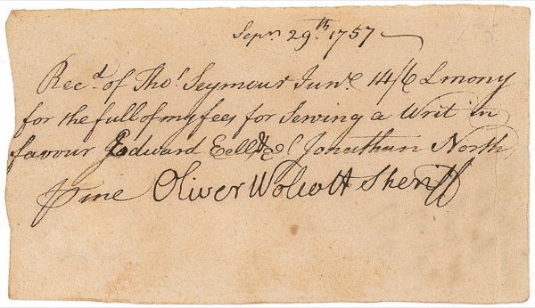 Lot #187  Declaration of Independence: Wolcott,