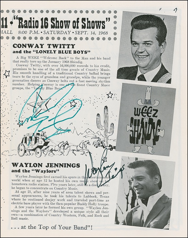 Lot #694 Country Music Stars