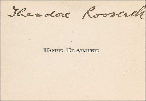 Lot #205 Theodore Roosevelt