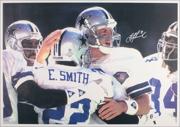 At Auction: Emmitt Smith, Michael Irvin, & Troy Aikman Signed