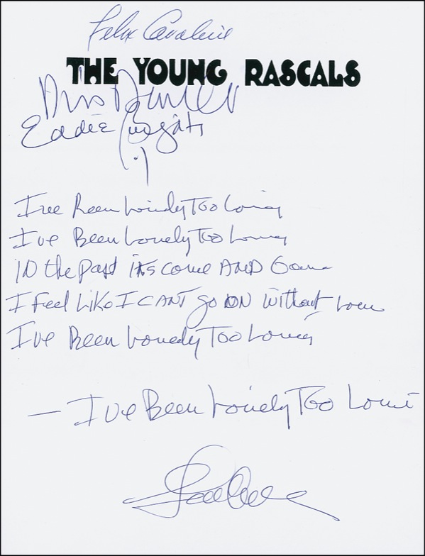 Lot #945 The Young Rascals