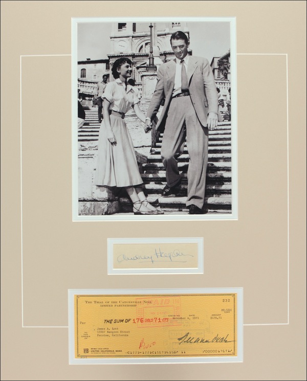 Lot #1087 Audrey Hepburn and Gregory Peck