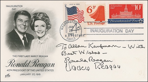 Lot #190 Ronald and Nancy Reagan