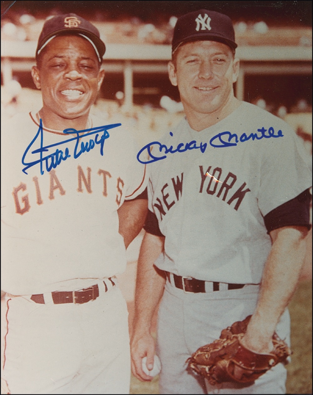 Lot #1531 Mickey Mantle and Willie Mays