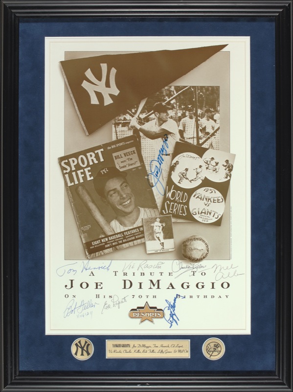 Lot #1440 Joe DiMaggio and Yankee Greats