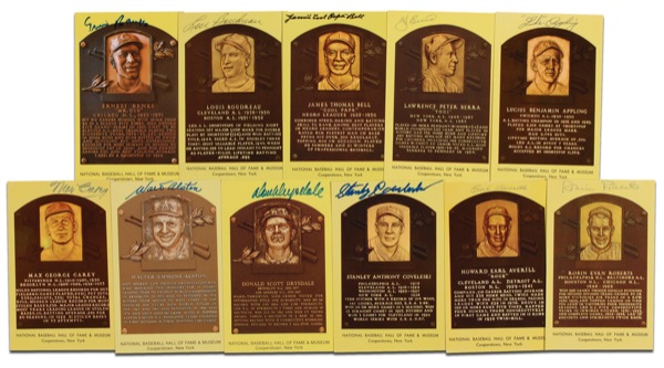 Lot #1356 Baseball Hall of Fame Plaques