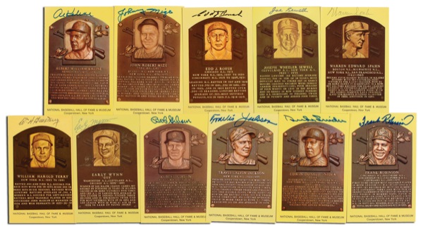 Lot #1359 Baseball Hall of Fame Plaques