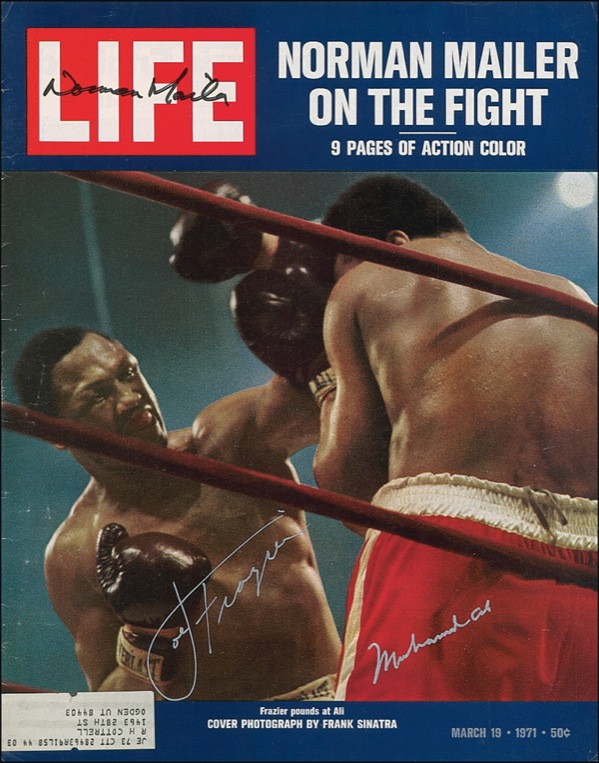 Lot #1305 Muhammad Ali, Joe Frazier, and Norman Mailer