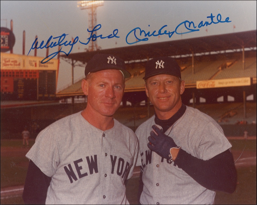 Lot #1530 Mickey Mantle and Whitey Ford