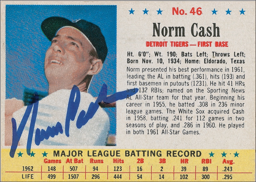 Lot #1363 Norm Cash