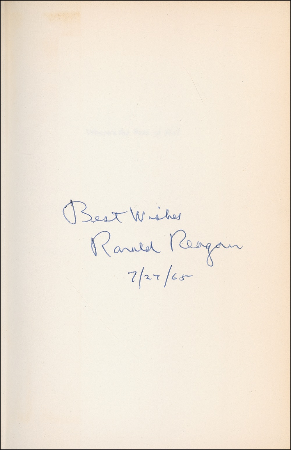 Lot #162 Ronald Reagan
