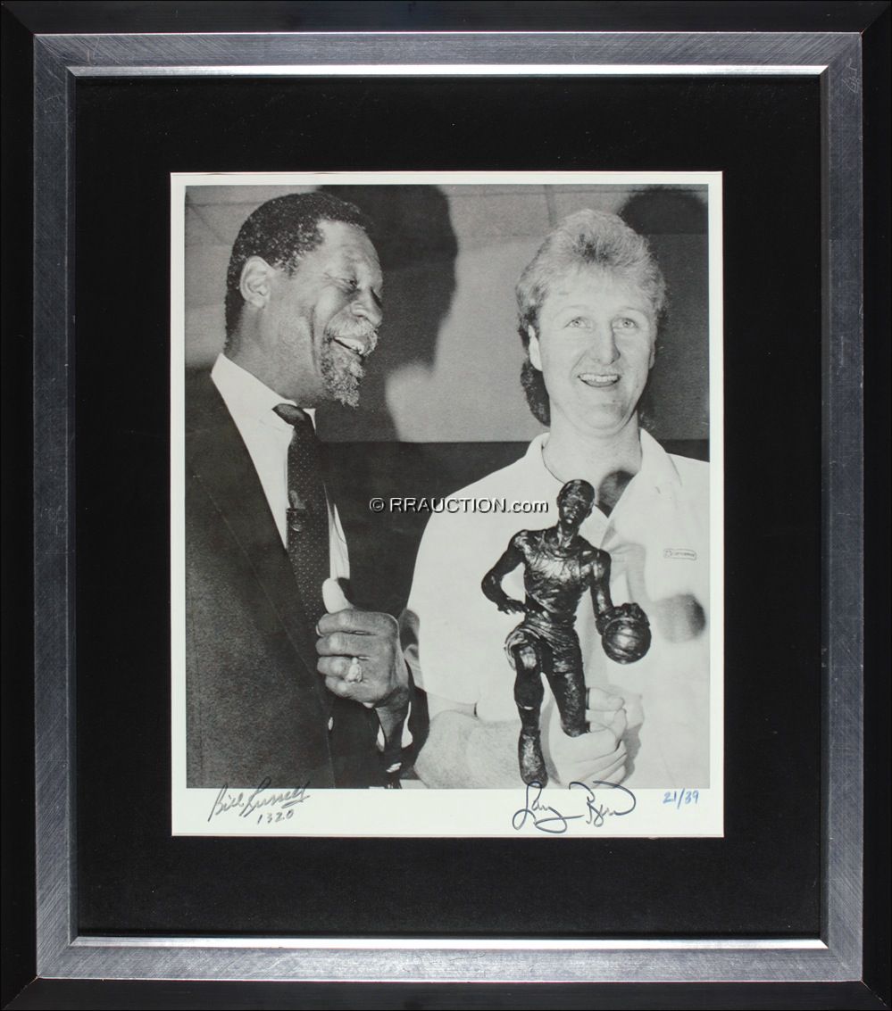 Lot #1257 Larry Bird and Bill Russell