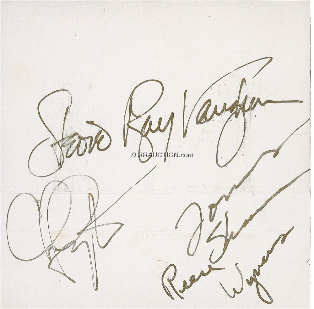 Lot #881 Stevie Ray Vaughan