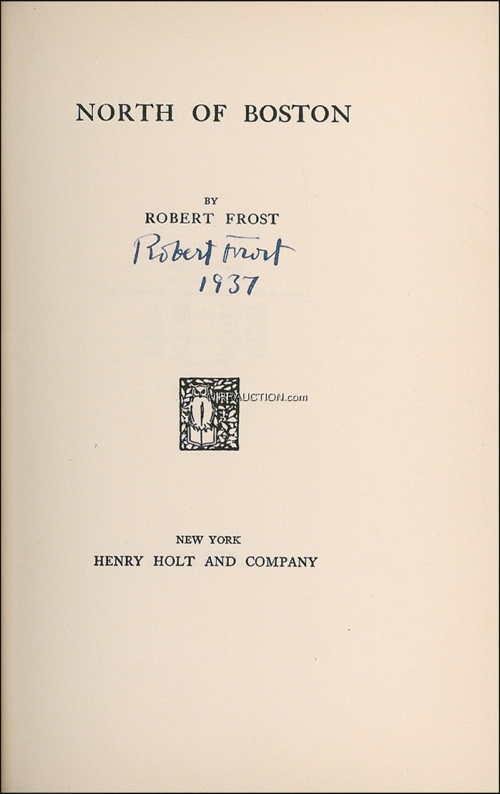 Lot #577 Robert Frost