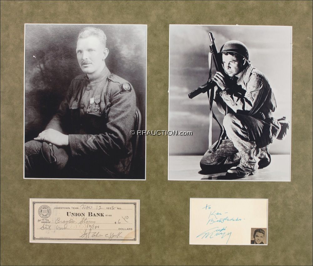 Lot #1155 Audie Murphy and Sgt. Alvin York