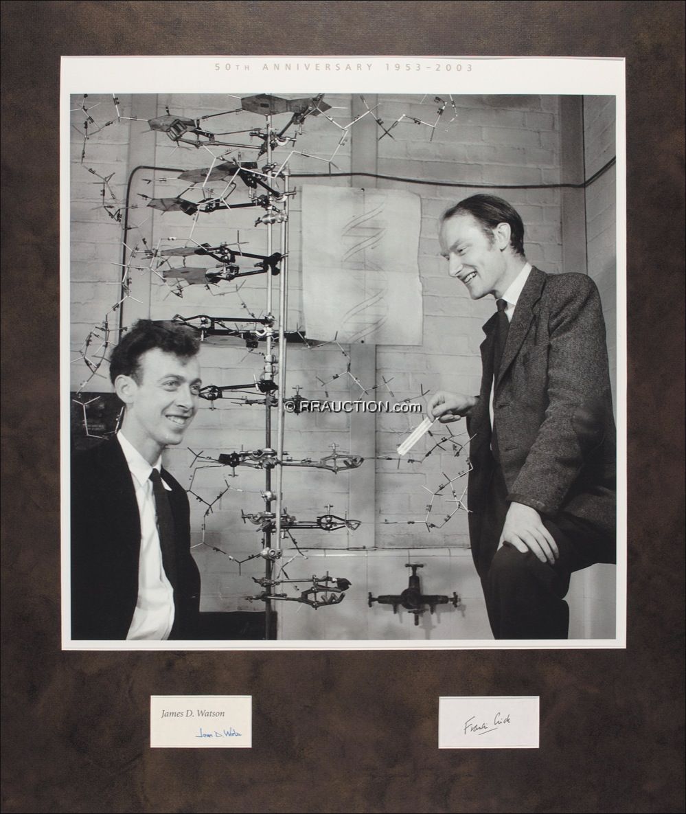 Lot #407 James D. Watson and Francis Crick