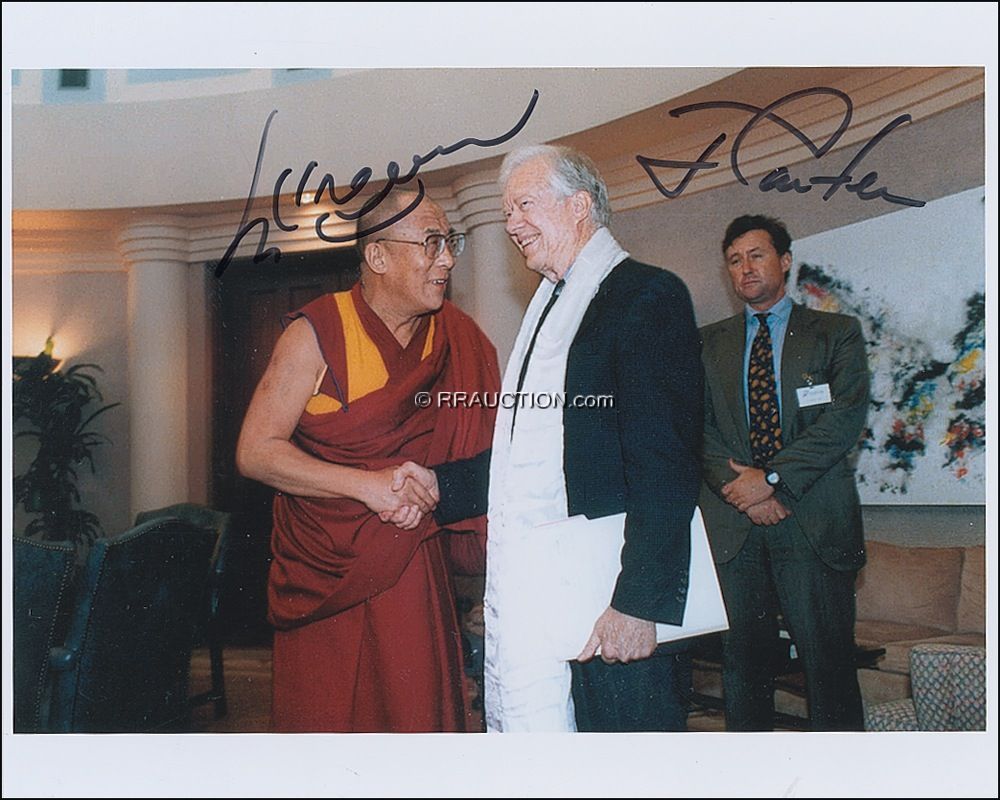 Lot #16 Jimmy Carter and the Dalai Lama