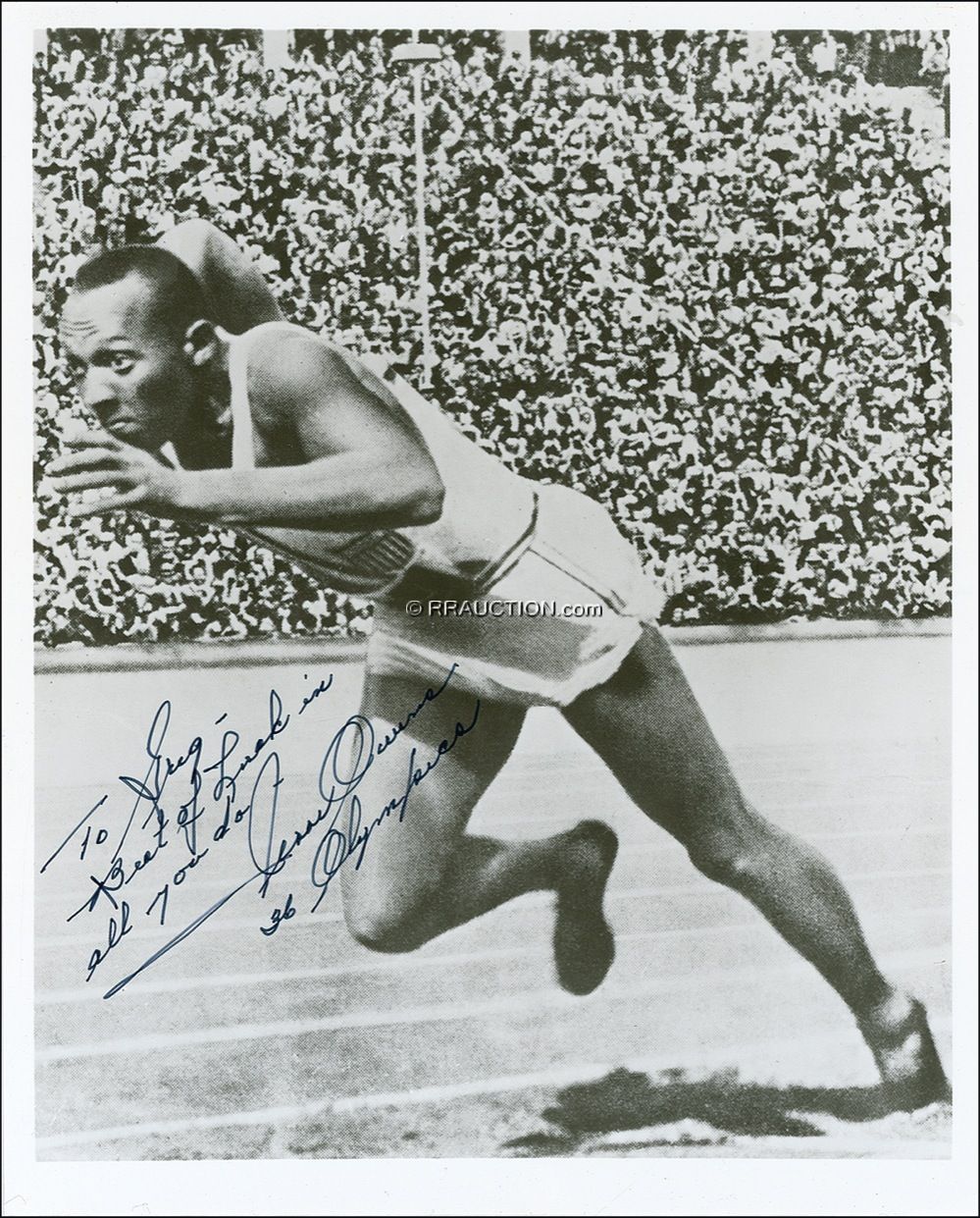 Lot #1538 Jesse Owens