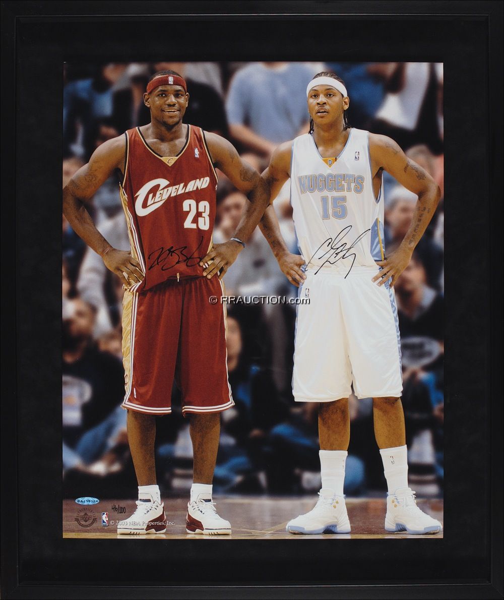 Lot #1439 LeBron James and Carmelo Anthony