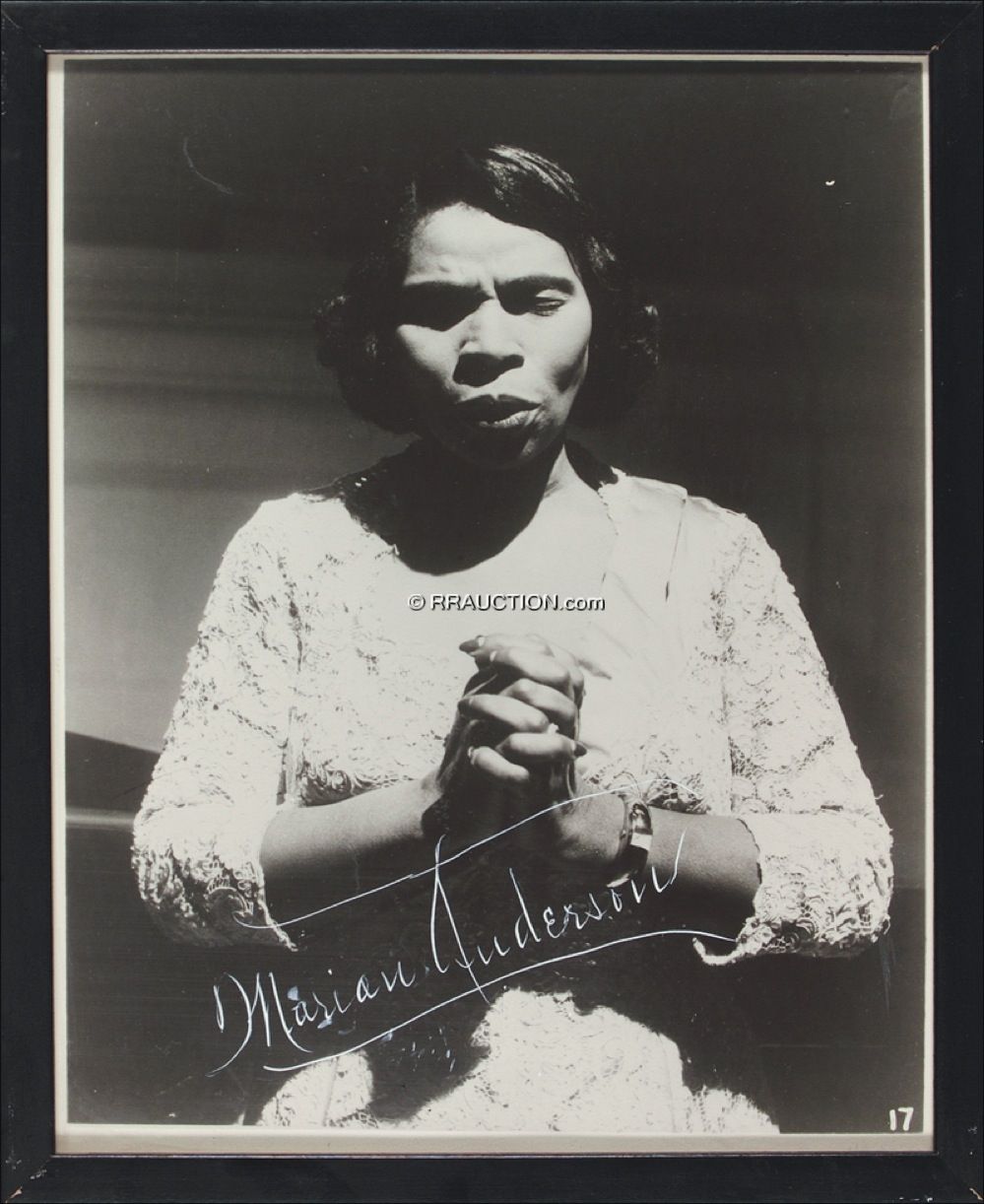 Lot #713 Marian Anderson