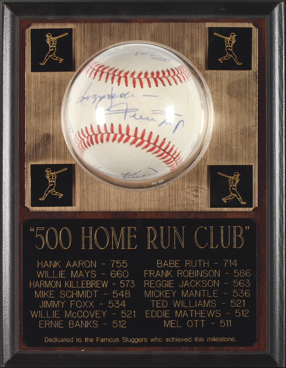 Lot #972 Baseball: 500 Home Run Club