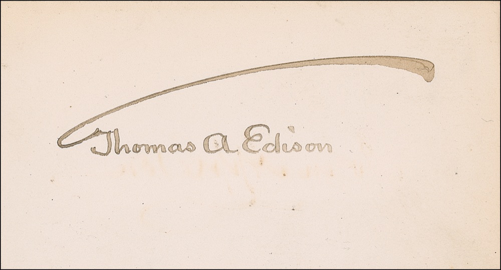 Lot #205 Thomas Edison
