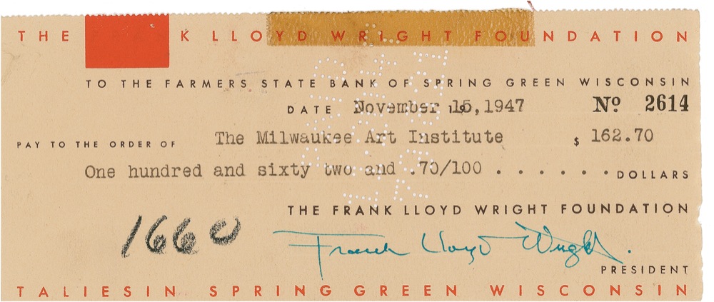 Lot #483 Frank Lloyd Wright