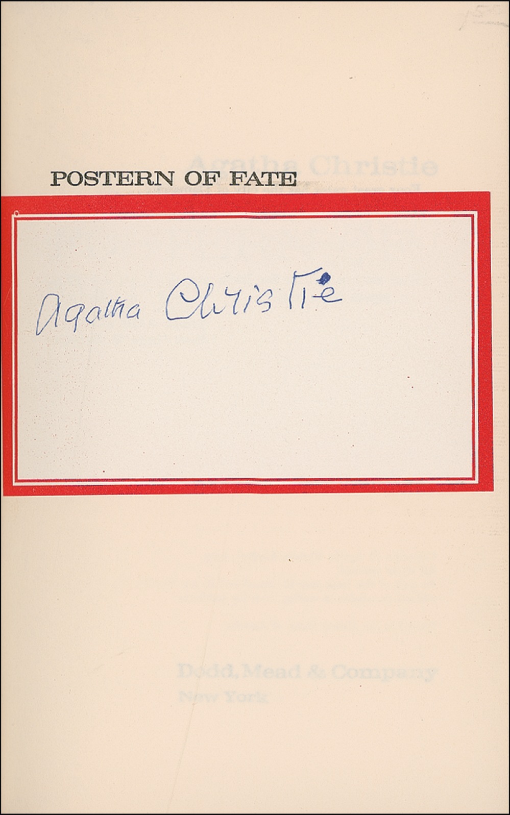 Lot #418 Agatha Christie