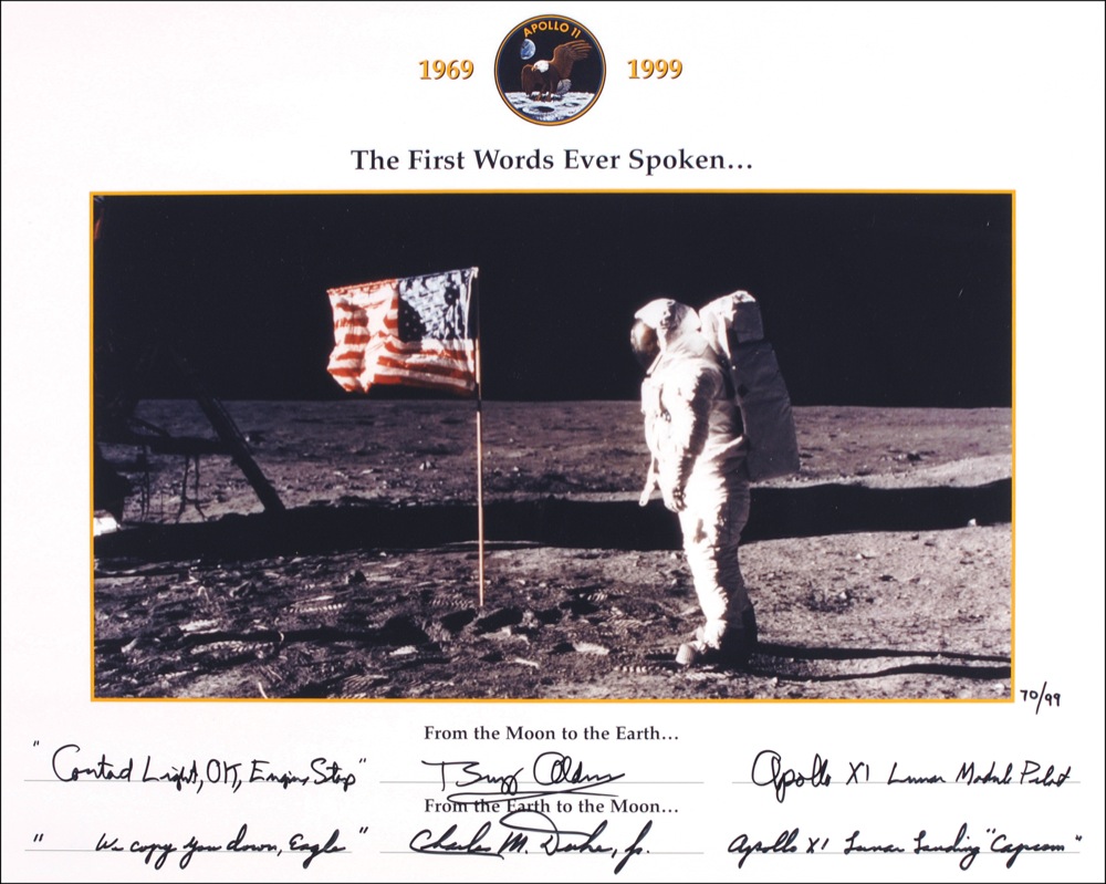 Lot #353 Apollo 11: Aldrin and Duke