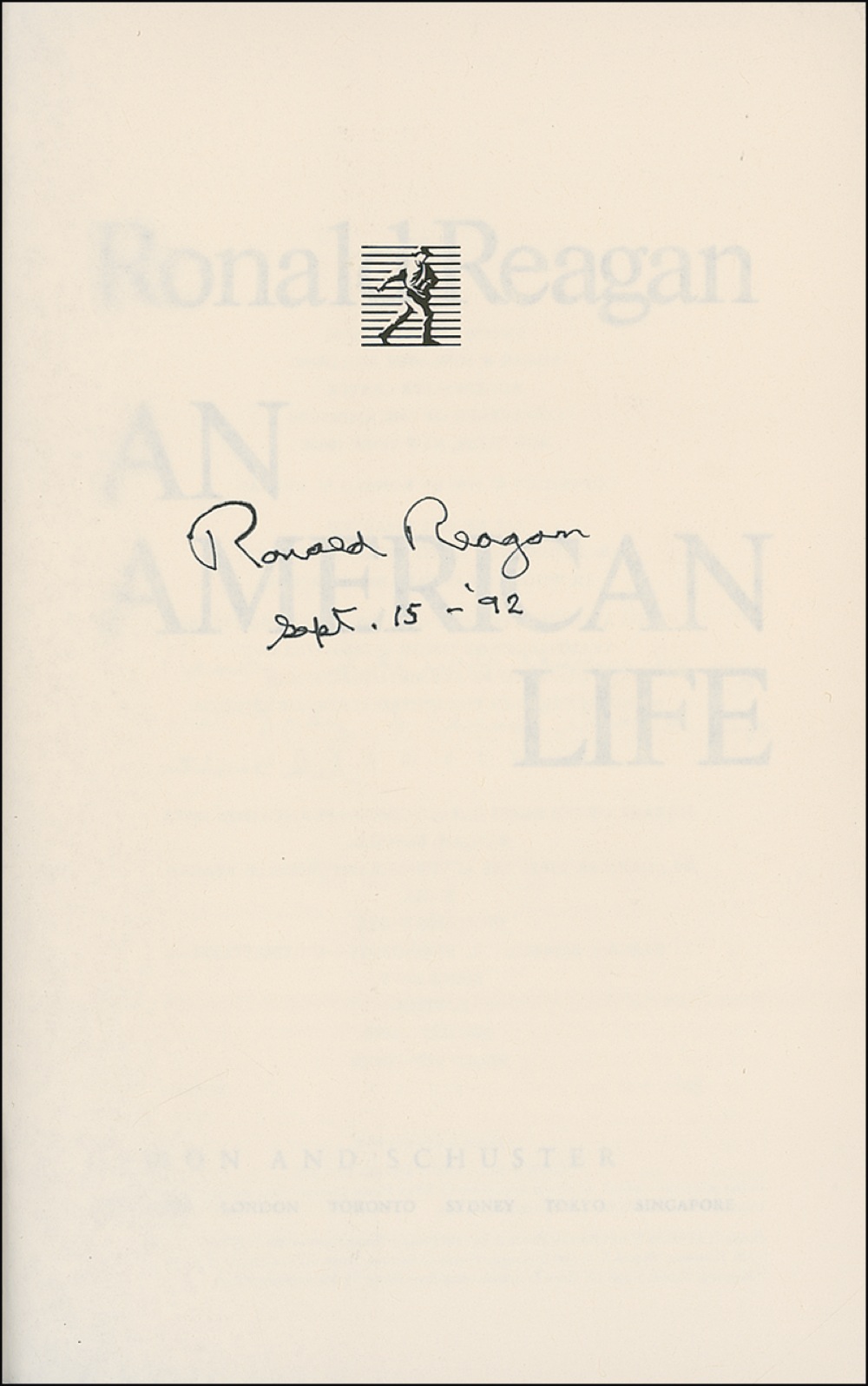 Lot #108 Ronald Reagan