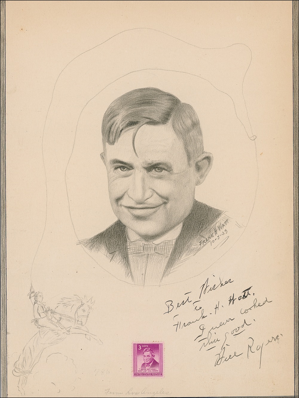 Lot #1182 Will Rogers