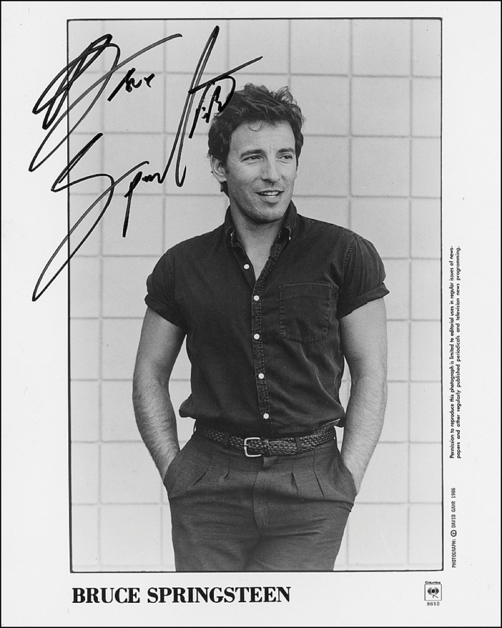 Lot #836 Bruce Springsteen