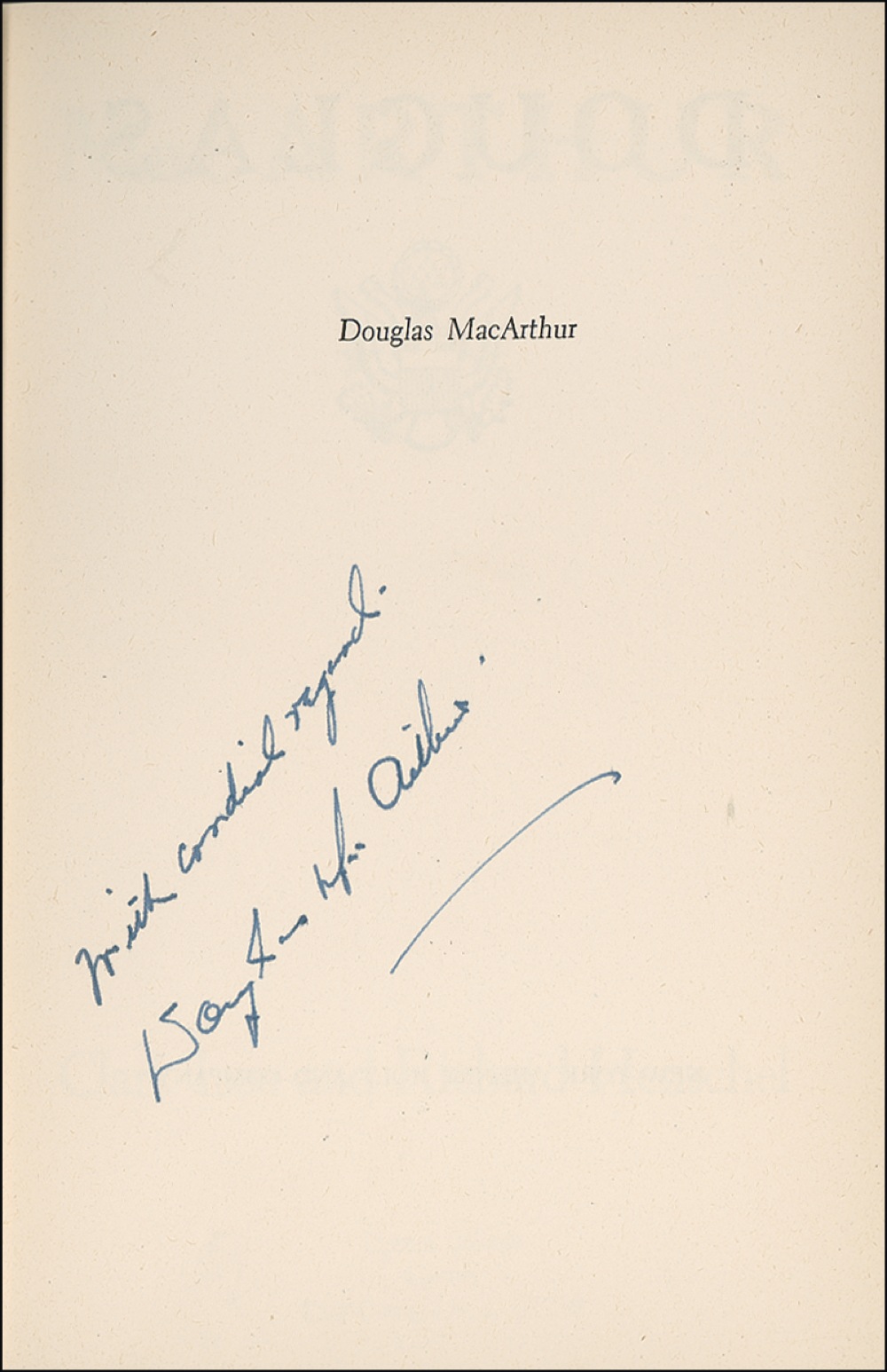 Lot #354 Douglas MacArthur
