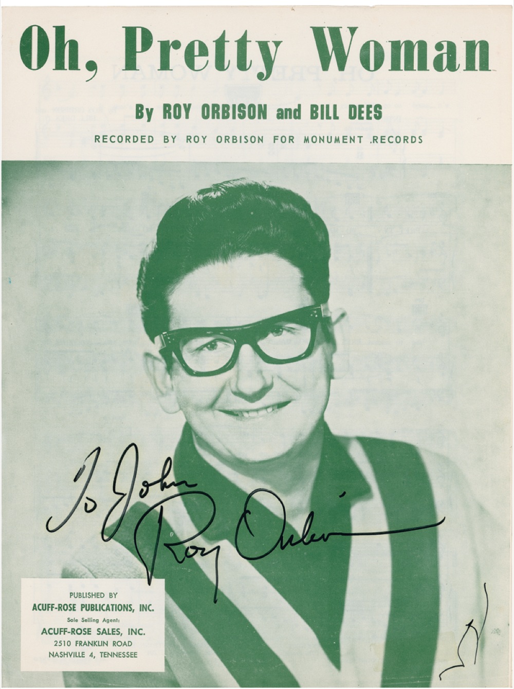 Lot #829 Roy Orbison