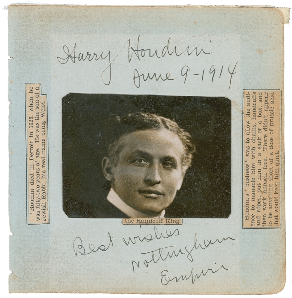 Lot #1063 Harry Houdini