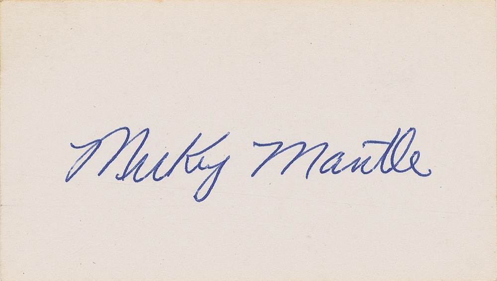 Lot #1442 Mickey Mantle