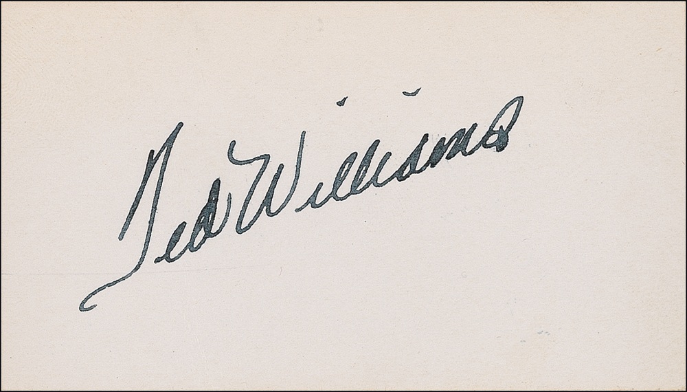 Lot #1559 Ted Williams