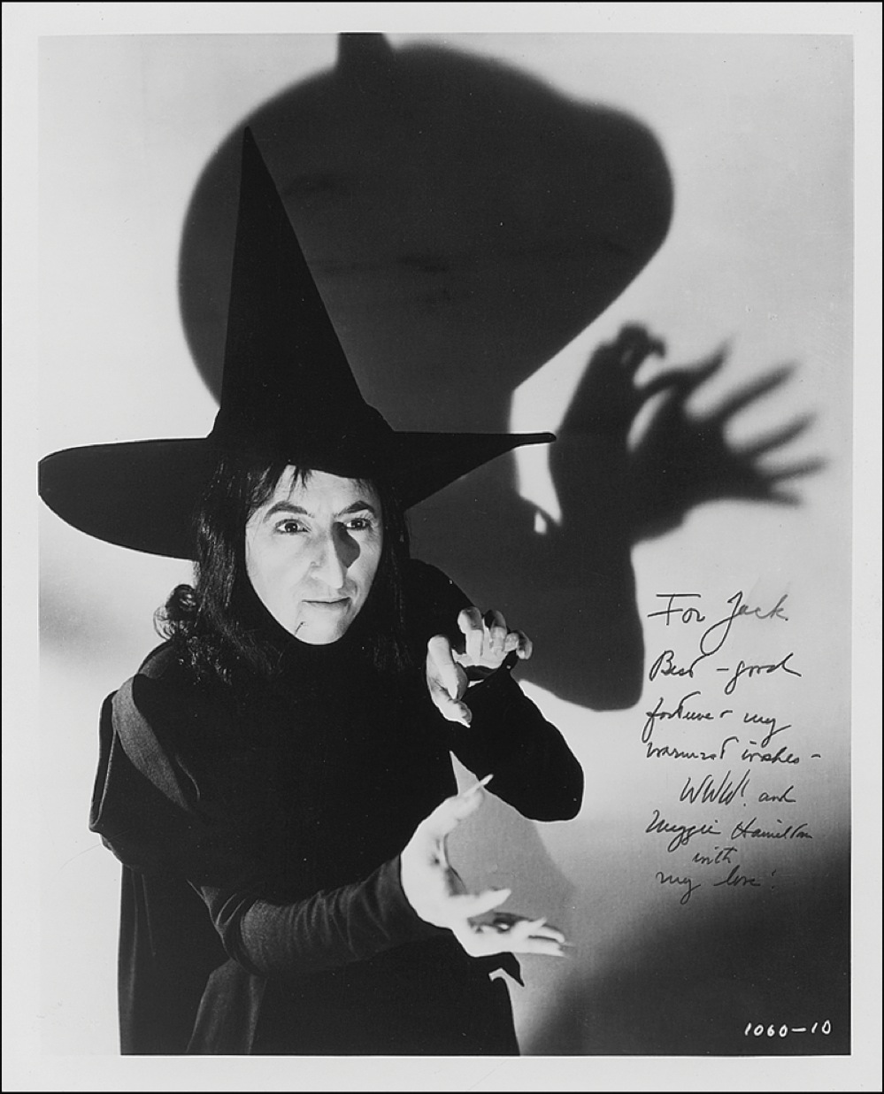 Lot #1247 Wizard of Oz: Margaret Hamilton