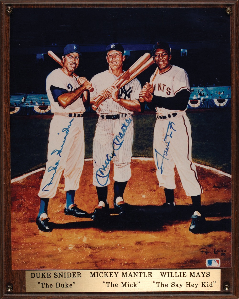 Lot #1436 Mantle, Mays, and Snider