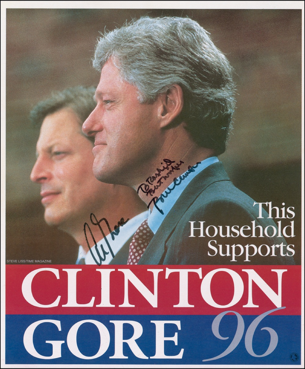Lot #31 Bill Clinton and Al Gore