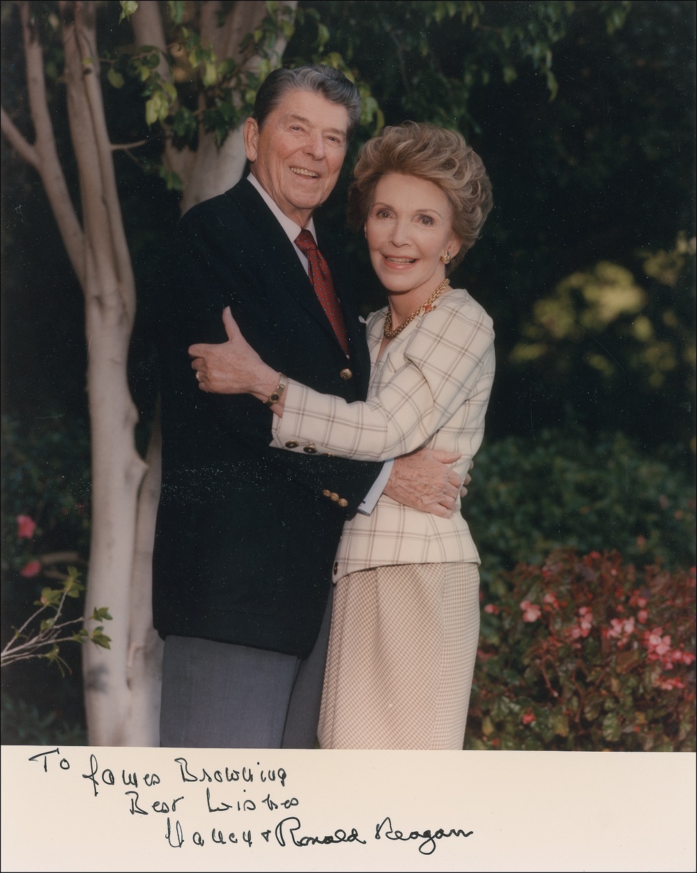 Lot #131 Ronald and Nancy Reagan