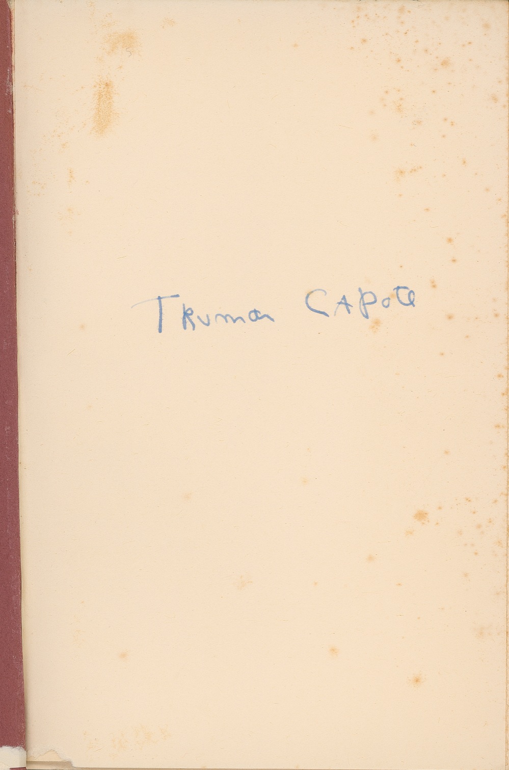 Lot #476 Truman Capote