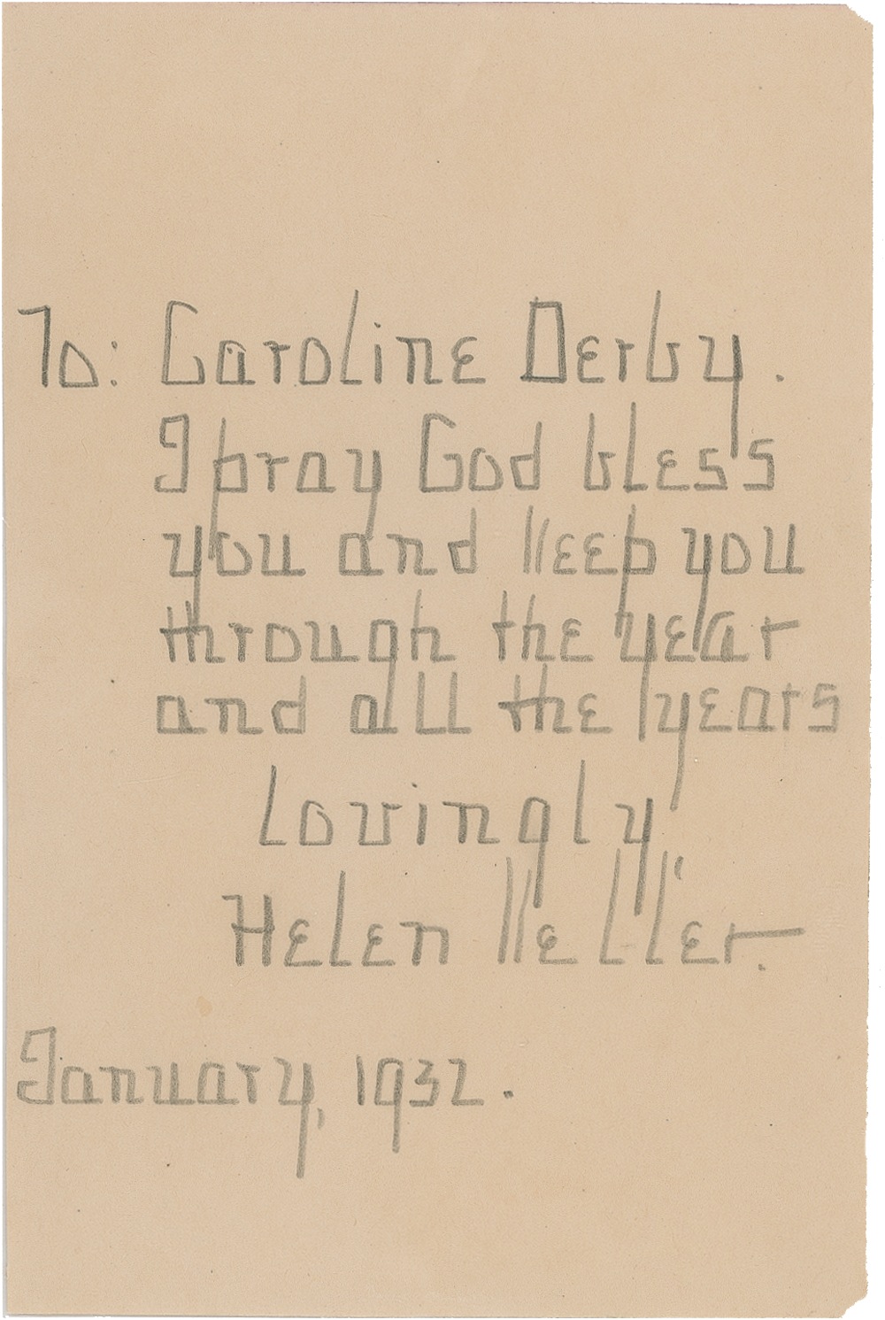 Lot #260 Helen Keller