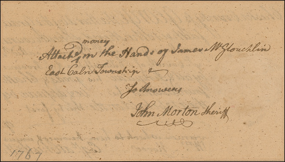 Lot #200 Declaration of Independence: John Morton
