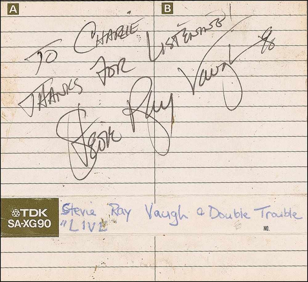 Lot #904 Stevie Ray Vaughan