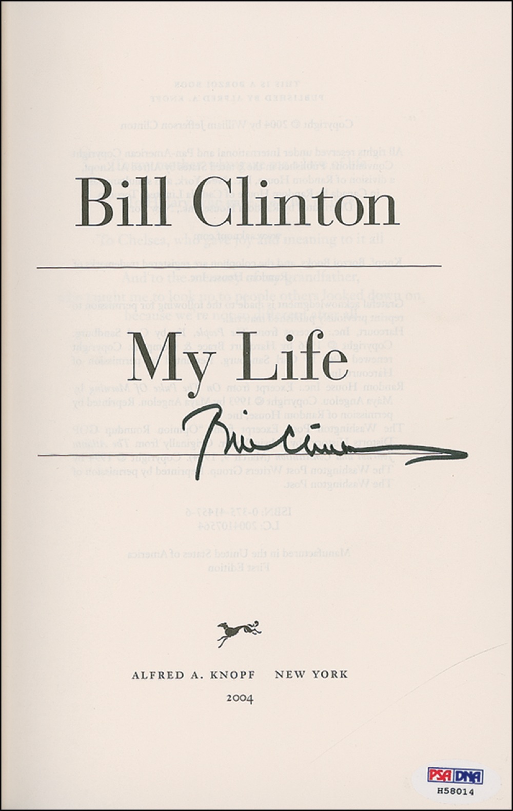 Lot #33 Bill Clinton