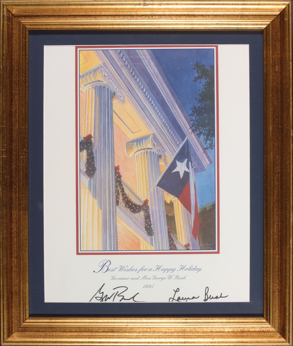 Lot #21 George and Laura Bush
